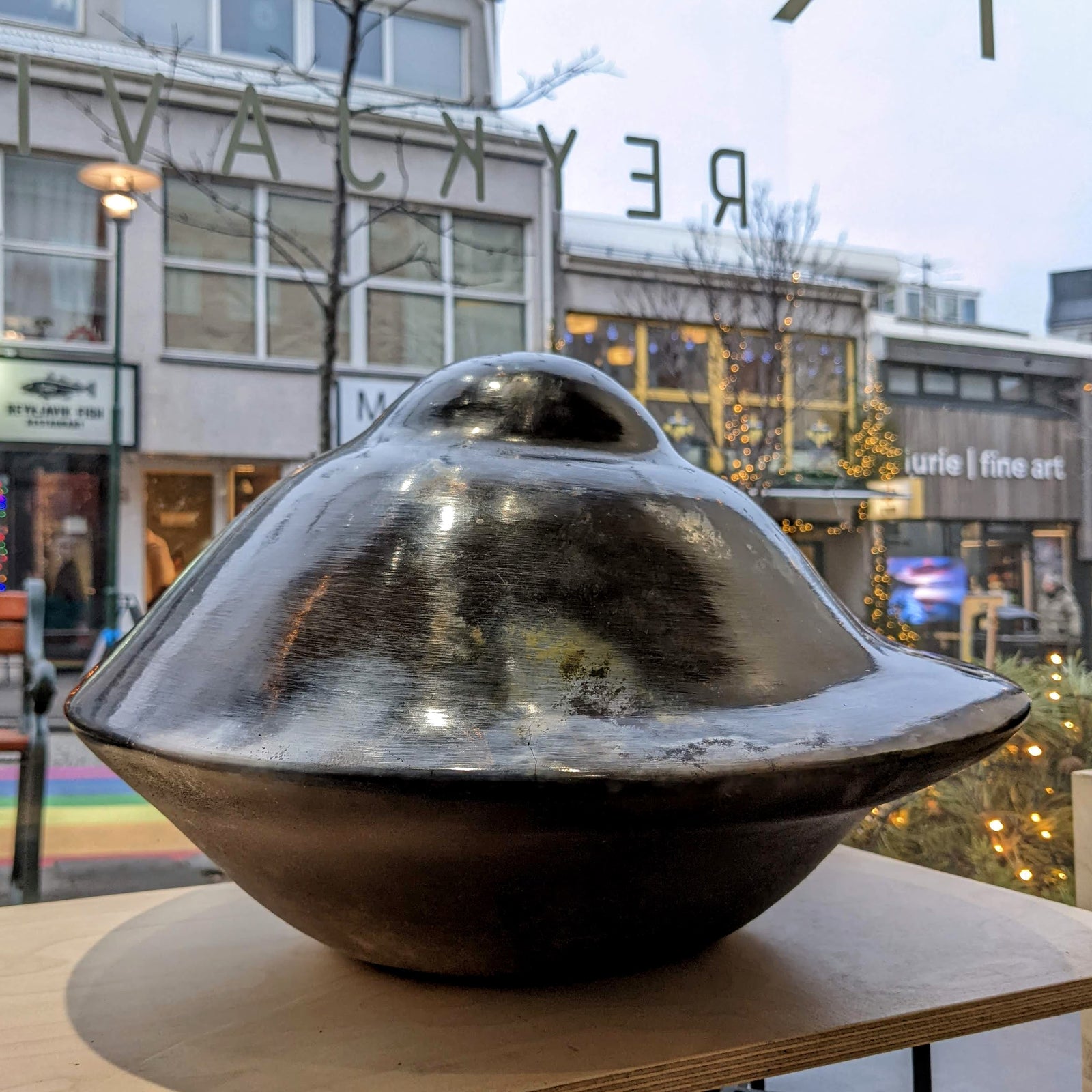 Large pit-fired sculptures