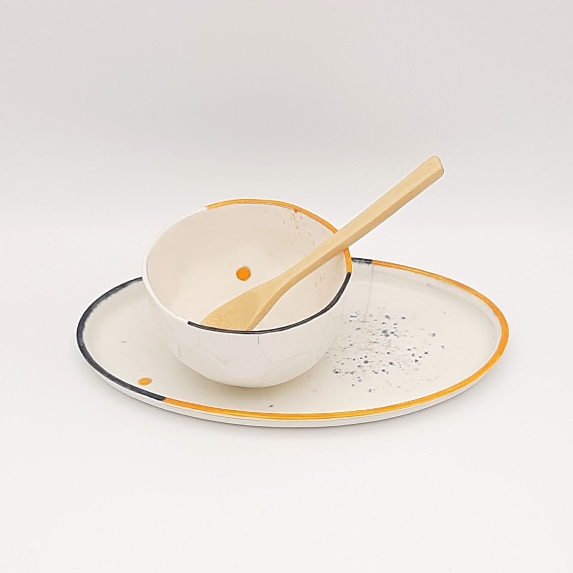 Ice cream bowl and plate x2 / Ísskál og diskur x2
