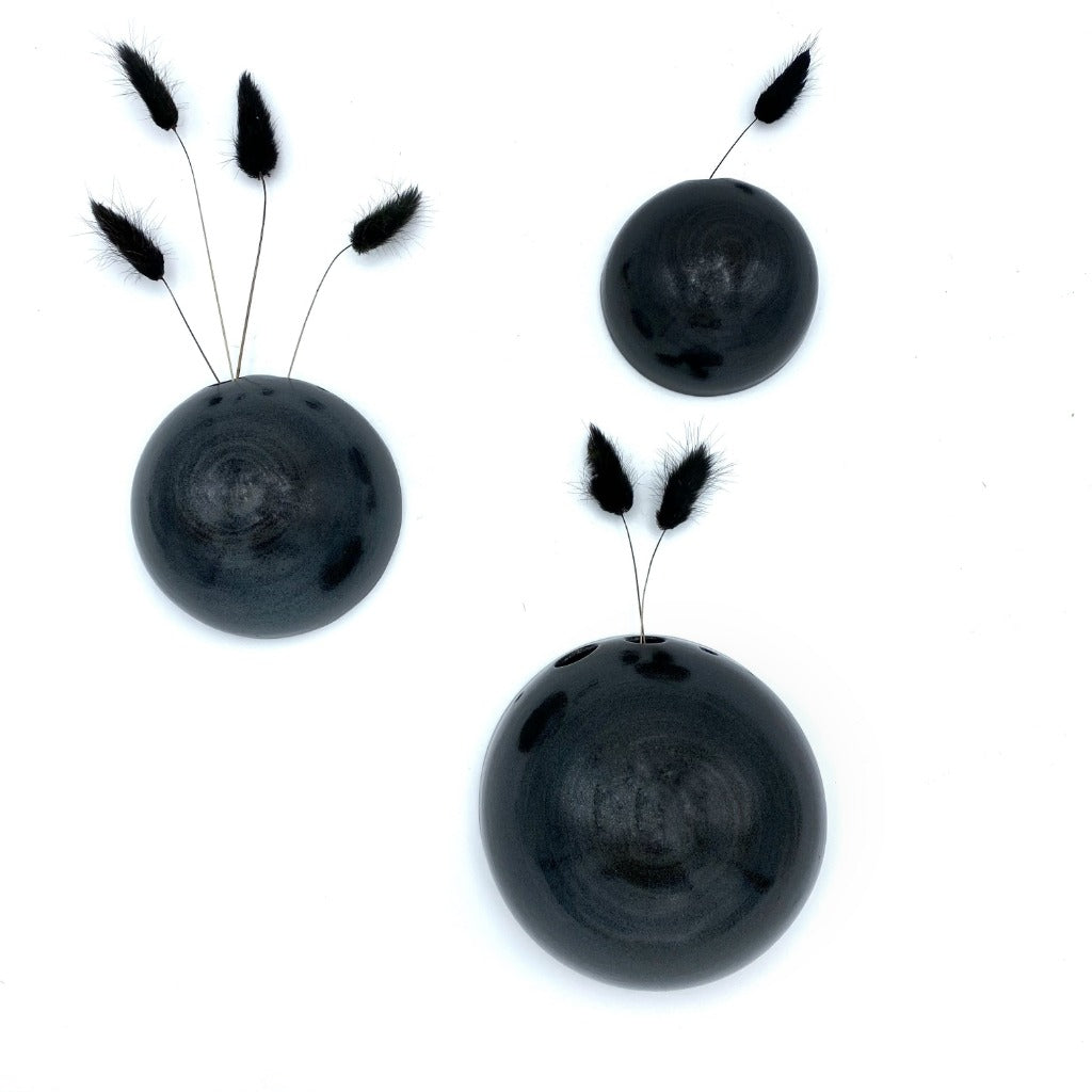 Kaolin - Litluhlutirlífsins - veggvasi - svartur